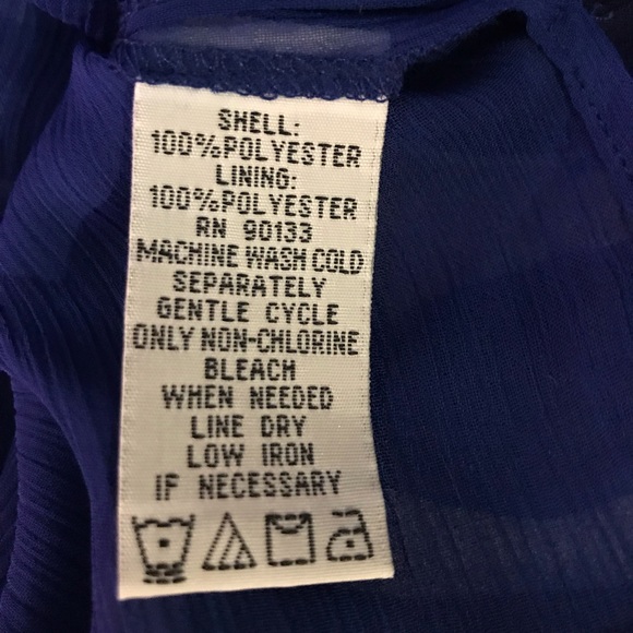 VT Luxe High Low Blue Zebra Print Maxi Dress - Picture 6 of 6